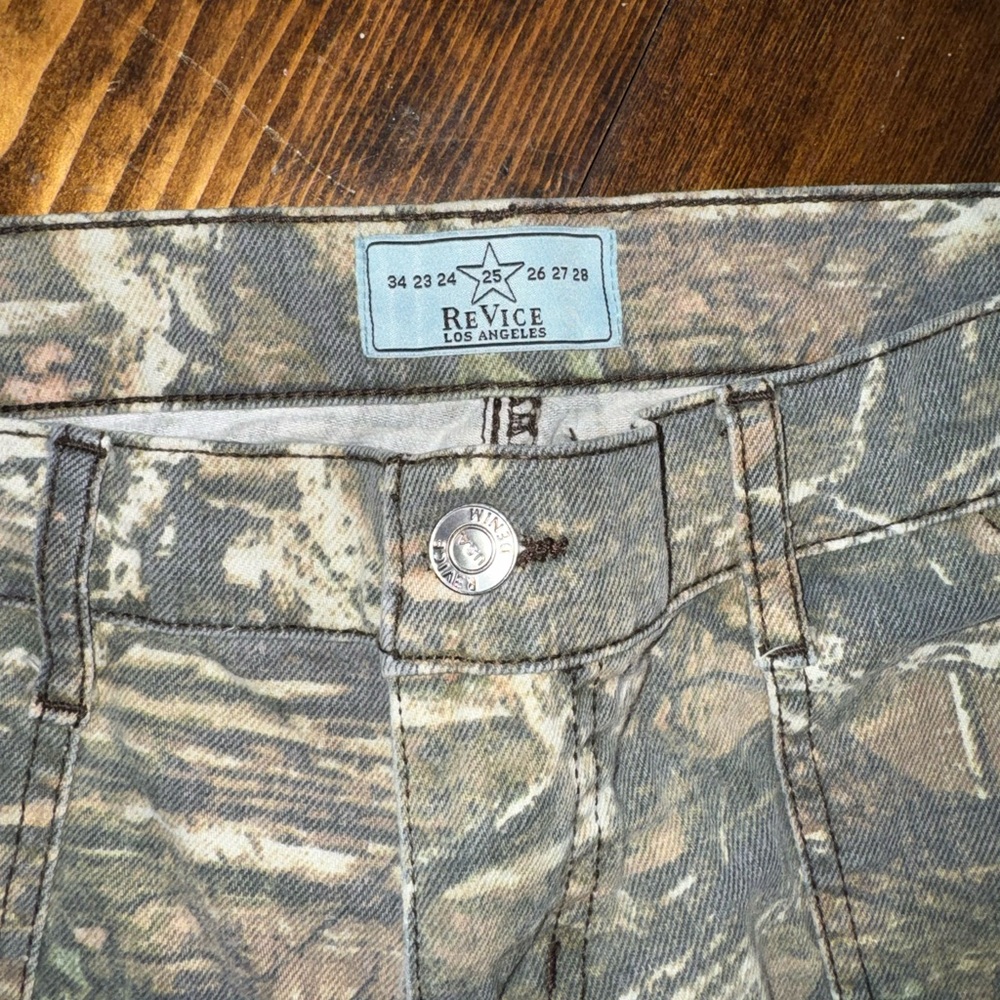 REVICE Camouflage Women Flare Jeans